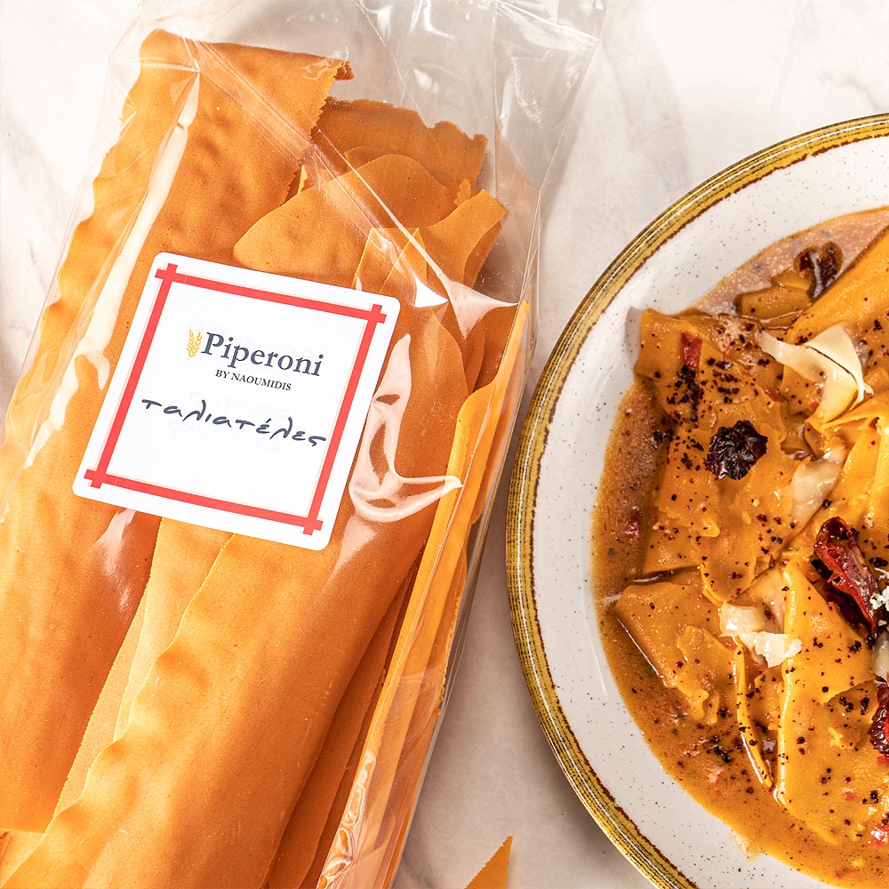 00246-1.jpg NAOUMIDIS, Handmade "Piperofilla" Egg Pasta, 500g - Image 1