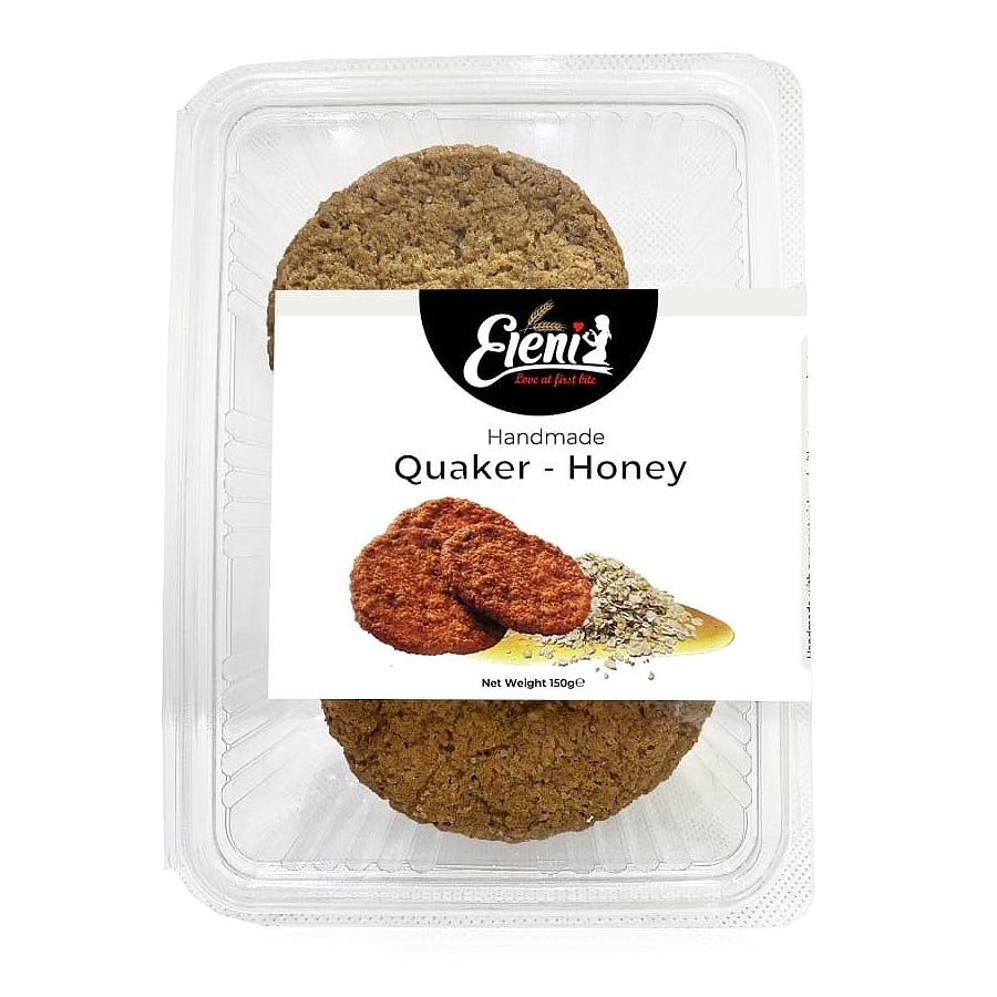 100301-1.jpg ELENI'S Handmade Cookies with oat & honey, 150g (Best before 25/3/2025) - Image 1