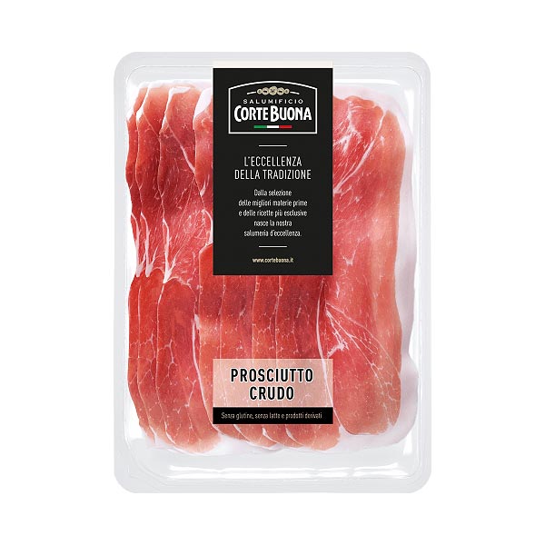 1020-1.jpg CORTE BUONA, Prosciutto Crudo slices, 80g (Best before 31/05/2025) - Image 1