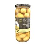 EVITA,Greek Halkidiki  Green Olives pitted in brine, 500ml (Best before 30/06/2026)