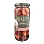 EVITA, Greek Kalamata Olives pitted in brine, 500ml (Best before 30/06/2026)