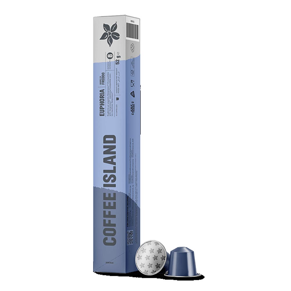 19.2.1.07-1.jpg COFFEE ISLAND, Aluminium capsules, ESPRESSO EUPHORIA, 10 pieces (Best before 30/10/2026) - Image 1