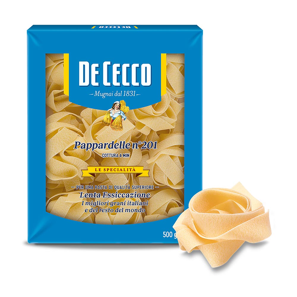 4649-1.jpg DE CECCO, Pappardelle No.201, 500g - Image 1