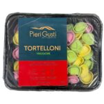PIERI GUSTI, Tortelloni Tricolore, Handmade, Deep Frozen Fresh Pasta, 500g (Best before 14/01/2026)