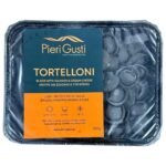 PIERI GUSTI, Black Tortelloni with Salmon & Philadelphia Cheese, Handmade, Deep Frozen Fresh Pasta, 500g (Best before 02/10/2025)