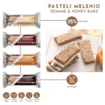 SOKOLATA AGAPITOS 1944, Honey & Sesame bar with  orange, whole grain sesame & cocoa nibs, 50g (Best before 19/04/2025) - Image 2