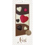 SOKOLATA AGAPITOS 1944, Art "Love chocolates hearts" design & triple chocolate, 120g