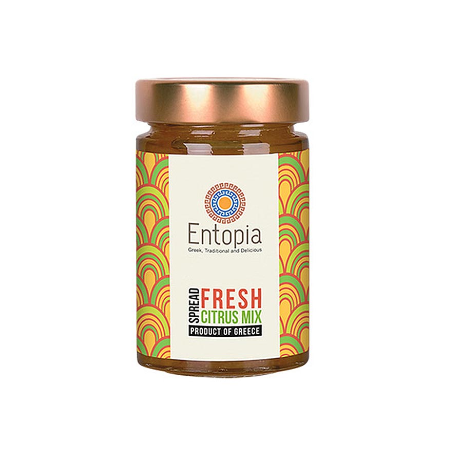 STEN005-1.jpg ENTOPIA, Citrus Mix Spread (Jam), 100% made from fruits & juices, Handmade, No Sugar added, 225g (Best before 31/12/2025) - Image 1