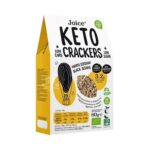 JOICE, KETO, Crackers with Black Sesame, BIO, VEGAN, ORGANIC, 60g (Best before 21/06/2025)