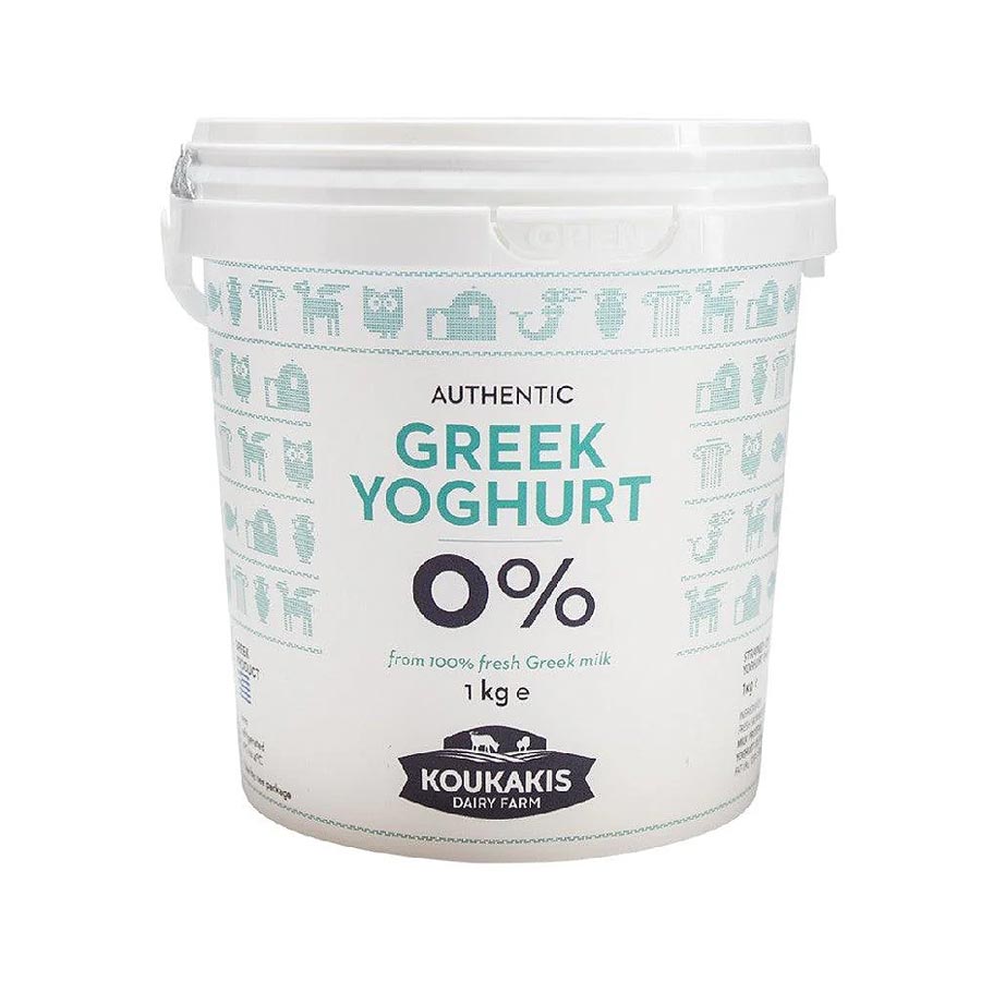 STKO006A-1.jpg KOUKAKIS, Multi-Awarded Plain Strained Greek Yogurt, 0% fat, 1kg (Best before 14/06/2025) - Image 1