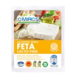 OMIROS, Authentic Greek, Lacto-Free Feta Cheese, Sheep's & Goat's milk, vacuum pack, 200g (Best before 09/08/2025)