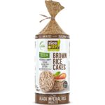 RICE UP, Brown Rice Crackers Unsalted, 120g