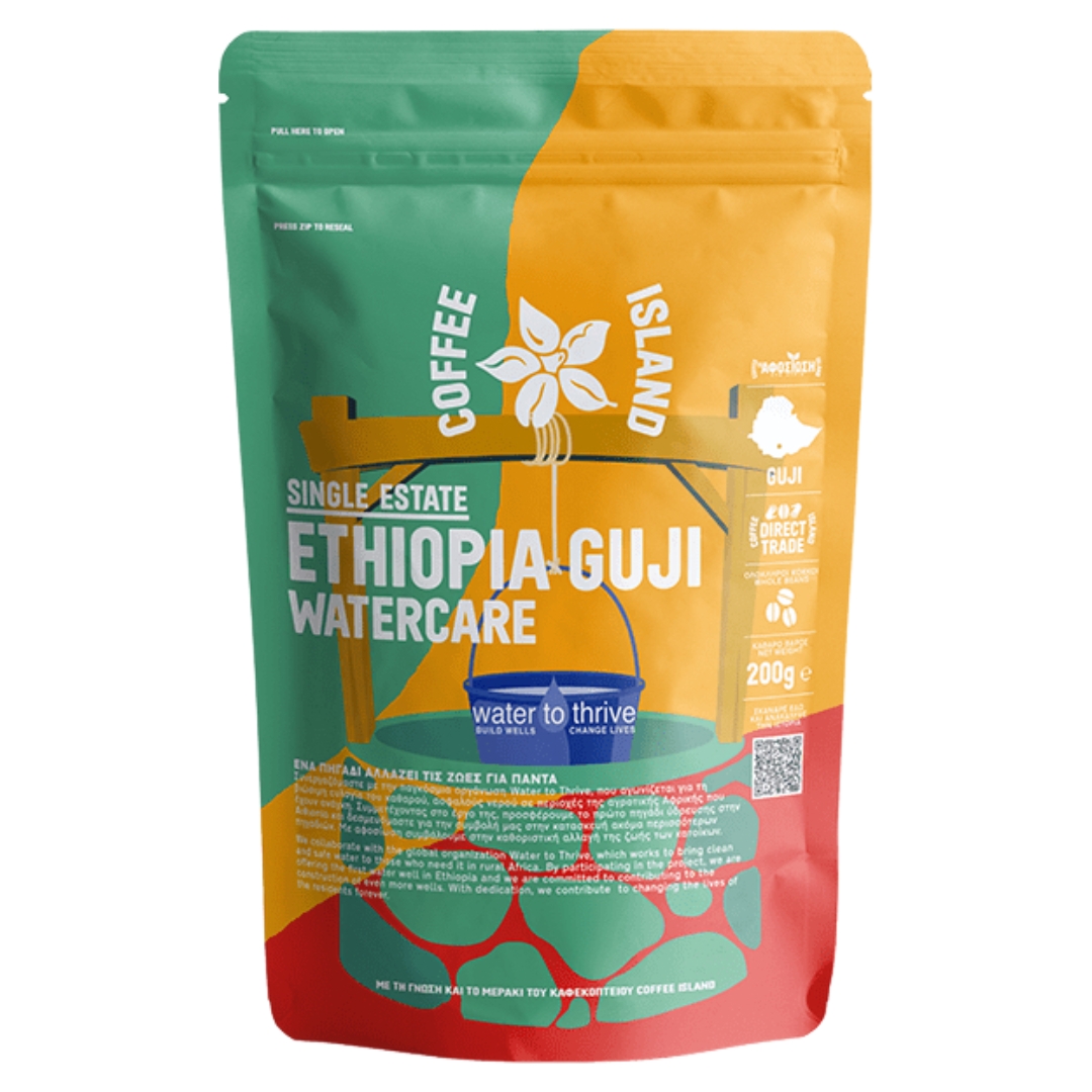 instories_501569E6-16F2-4366-A17B-0D031872581E-2.jpg COFFEE ISLAND, 100% Specialty Arabica, Single Estate ETHIOPIA GUJI WATERCARE, Whole coffee beans, Direct Trading, 200g - Image 1